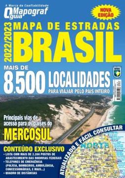 Imagem de MAPA MAPOGRAF ESTRADAS BRASIL - 2022/2023