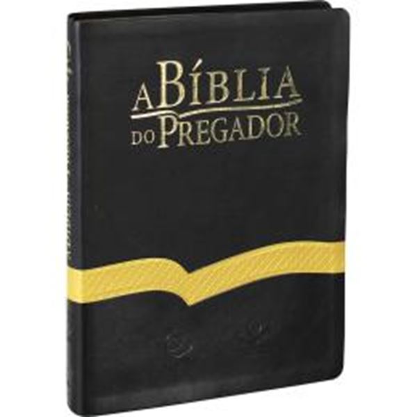 Picture of A BIBLIA DO PREGADOR - COURO SINTETICO PRETO COM FAIXA DOURADA