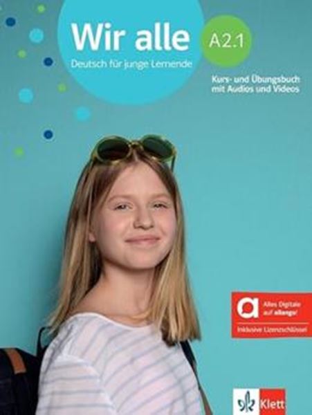 Picture of WIR ALLE A2.1 - DEUTSCH FUR JUNGE LERNENDE - KURS- UND UBUNGSBUCH MIT AUDIOS UND VIDEOS
